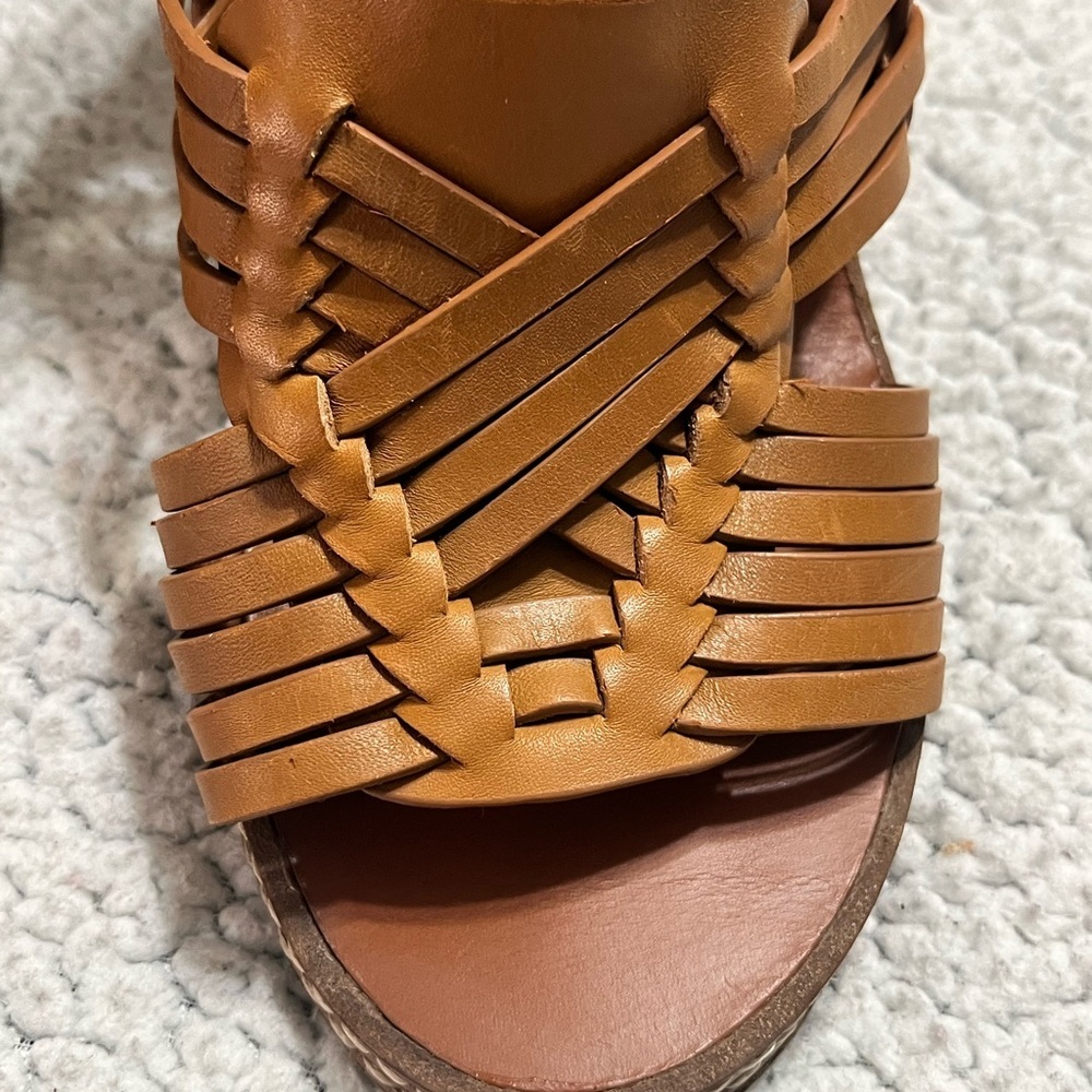 Tory Burch Pecha Woven Block Heel Sandals - Picture 8 of 13